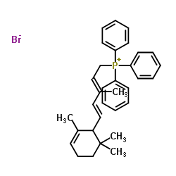 [(2E,4E)-3-methyl-5-(2,6,6-trimethylcyclohex-2-en-1-yl)penta-2,4-dienyl]-triphenylphosphanium,bromide