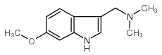 1-(6-methoxy-1H-indol-3-yl)-N,N-dimethylmethanamine CAS:62467-65-6 第1张