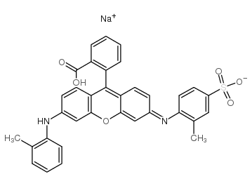 sodium,4-[[9-(2-carboxyphenyl)-6-(2-methylanilino)xanthen-3-ylidene]amino]-3-methylbenzenesulfonate