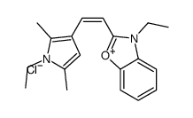 3-ethyl-2-[2-(1-ethyl-2,5-dimethylpyrrol-3-yl)ethenyl]-1,3-benzoxazol-3-ium,chloride