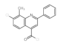 7-chloro-8-methyl-2-phenylquinoline-4-carbonyl chloride