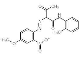 2-[(4-methoxy-2-nitrophenyl)diazenyl]-N-(2-methylphenyl)-3-oxobutanamide