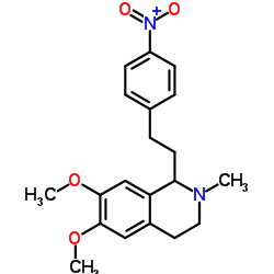 1,2,3,4-tetrahydro-6,7-dimethoxy-2-methyl-1-[2-(4-nitrophenyl)ethyl]-