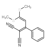 2-[3,3-bis(methylsulfanyl)-1-phenylprop-2-enylidene]propanedinitrile CAS:64608-21-5 第1张