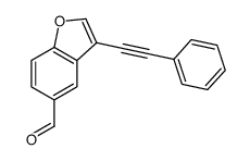 3-(2-phenylethynyl)-1-benzofuran-5-carbaldehyde