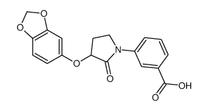 3-[3-(1,3-benzodioxol-5-yloxy)-2-oxopyrrolidin-1-yl]benzoic acid