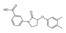 3-[3-(3,4-dimethylphenoxy)-2-oxopyrrolidin-1-yl]benzoic acid