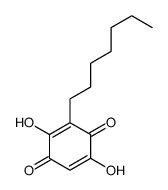 3-Heptyl-2,5-dihydroxy-1,4-benzoquinone