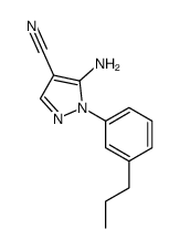 5-amino-1-(3-propylphenyl)pyrazole-4-carbonitrile