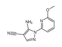 5-amino-1-(6-methoxypyridin-2-yl)pyrazole-4-carbonitrile