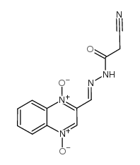 2-cyano-N-[(E)-(1-hydroxy-4-oxidoquinoxalin-4-ium-2-ylidene)methyl]iminoacetamide