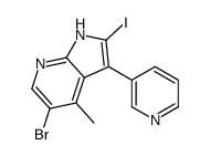 5-Bromo-2-iodo-4-methyl-3-(3-pyridinyl)-1H-pyrrolo[2,3-b]pyridine