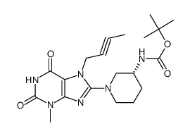 3-methyl-7-(2-butyn-1-yl)-8-(3-(R)-tert-butoxycarbonylaminopiperidin-1-yl)-xanthine