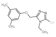 3-[(3,5-dimethylphenoxy)methyl]-4-ethyl-1H-1,2,4-triazole-5-thione CAS:667413-42-5 第1张