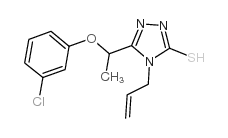 3-[1-(3-chlorophenoxy)ethyl]-4-prop-2-enyl-1H-1,2,4-triazole-5-thione