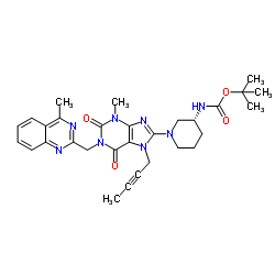 Tert-butyl((3s)-1-(7-(but-2-yn-1-yl)-3-Methyl-1-((4-Methylquinazolin-2-yl) Methyl)-2,6-dioxo-2,3,4,5,6,7-hexahydro-1h-purin-8-yl)piperidin-3-yl)carbaMate