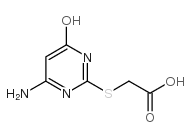 (4-amino-6-hydroxy-pyrimidin-2-ylsulfanyl)-acetic acid CAS:66902-63-4 第1张