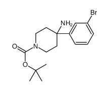 tert-butyl 4-amino-4-(3-bromophenyl)piperidine-1-carboxylate