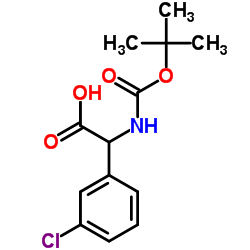 2-(3-chlorophenyl)-2-[(2-methylpropan-2-yl)oxycarbonylamino]acetic acid