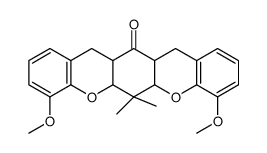 4,8-dimethoxy-6,6-dimethyl-5a,6a,12,12a,13a,14-hexahydrochromeno[3,2-b]xanthen-13-one