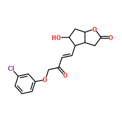 [3aα,4α(E),5β,6aα]-(+/-)-4-[4-(3-chlorophenoxy)-3-oxo-1-butenyl]-hexahydro-5-hydroxy-2H-cyclopenta[b]-furan-2-one