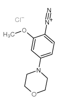 2-Methoxy-4-morpholinobenzenediazonium chloride zinc chloride double salt