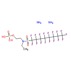 Diammonium N-ethylheptadecafluoro-N-[2-(phosphonatooxy)ethyl]octanesulfonamidate