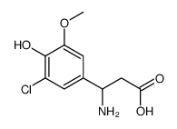 3-amino-3-(3-chloro-4-hydroxy-5-methoxyphenyl)propanoic acid CAS:682804-55-3 第1张