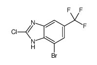 4-bromo-2-chloro-6-(trifluoromethyl)-1H-benzimidazole CAS:683240-53-1 第1张