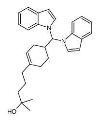 5-[4-[di(indol-1-yl)methyl]cyclohexen-1-yl]-2-methylpentan-2-ol