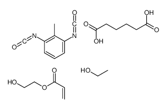 1,3-diisocyanato-2-methylbenzene,ethanol,hexanedioic acid,2-hydroxyethyl prop-2-enoate