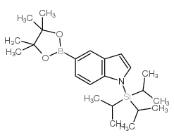 tri(propan-2-yl)-[5-(4,4,5,5-tetramethyl-1,3,2-dioxaborolan-2-yl)indol-1-yl]silane