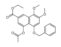 Ethyl 4-acetoxy-5-(benzyloxy)-7,8-dimethoxy-2-naphthoate