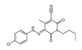 (5E)-1-butyl-5-[(4-chlorophenyl)hydrazinylidene]-4-methyl-2,6-dioxopyridine-3-carbonitrile