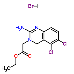 ethyl 2-(2-amino-5,6-dichloro-4H-quinazolin-3-yl)acetate,hydrobromide