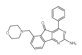 2-amino-6-(morpholin-4-ylmethyl)-4-phenylindeno[1,2-d]pyrimidin-5-one