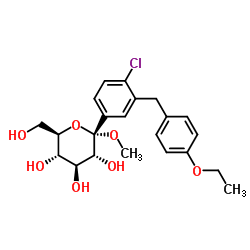 (2S,3R,4S,5S,6R)-2-(4-chloro-3-(4-ethoxybenzyl)phenyl)-6-(hydroxyMethyl)-2-Methoxytetrahydro-2H-pyran-3,4,5-triol Cas:714269-57-5 第1张