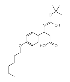 3-[4-(Hexyloxy)phenyl]-3-({[(2-methyl-2-propanyl)oxy]carbonyl}ami no)propanoic acid