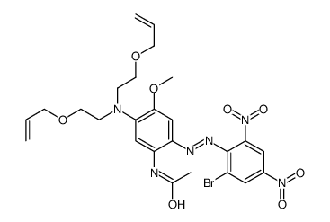 N-[5-[bis(2-prop-2-enoxyethyl)amino]-2-[(2-bromo-4,6-dinitrophenyl)diazenyl]-4-methoxyphenyl]acetamide