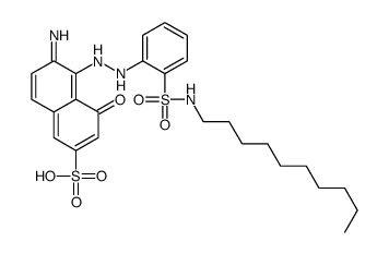 5-[2-[2-(decylsulfamoyl)phenyl]hydrazinyl]-6-imino-4-oxonaphthalene-2-sulfonic acid CAS:73287-51-1 第1张