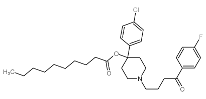 4-(4-chlorophenyl)-1-[4-(4-fluorophenyl)-4-oxobutyl]-4-piperidyl decanoate