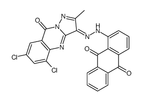 1-[(2E)-2-(5,7-dichloro-2-methyl-9-oxopyrazolo[5,1-b]quinazolin-3-ylidene)hydrazinyl]anthracene-9,10-dione