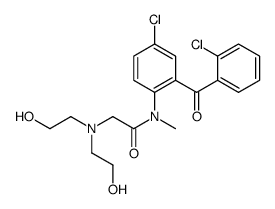 2-[bis(2-hydroxyethyl)amino]-N-[4-chloro-2-(2-chlorobenzoyl)phenyl]-N-methylacetamide