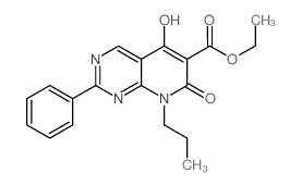 ethyl 5-hydroxy-7-oxo-2-phenyl-8-propylpyrido[2,3-d]pyrimidine-6-carboxylate CAS:76377-79-2 第1张