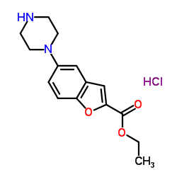 5-(1-piperazinyl)-2-Benzofurancarboxylic Acid Ethyl Ester Monohydrochloride Cas:765935-67-9 第1张