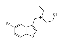 N-[(5-bromo-1-benzothiophen-3-yl)methyl]-2-chloro-N-ethylethanamine