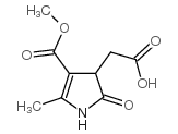 2-(4-methoxycarbonyl-5-methyl-2-oxo-1,3-dihydropyrrol-3-yl)acetic acid CAS:77978-73-5 第1张