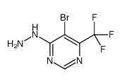 [5-bromo-6-(trifluoromethyl)pyrimidin-4-yl]hydrazine CAS:785777-95-9 第1张