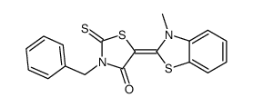 4-Thiazolidinone,5-(3-methyl-2(3H)-benzothiazolylidene)-3-(phenylmethyl)-2-thioxo-