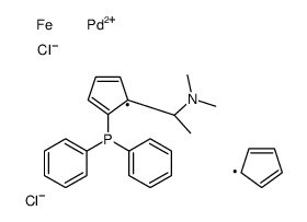 cyclopenta-1,3-diene,dichloropalladium,(1S)-1-(2-diphenylphosphanylcyclopenta-2,4-dien-1-yl)-N,N-dimethylethanamine,iron(2+)